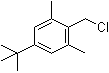 structure of CAS# 19387-83-8, 1-tert-Butyl-4-(chloromethyl)-3,5-dimethylbenzene