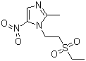 structure of CAS# 19387-91-8, Tinidazole;1-[2-(Ethylsulfonyl)ethyl]-2-methyl-5-nitro-1H-imidazole