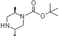 结构式 CAS# 194032-41-2, (2R,5S)-2,5-二甲基哌嗪-1-羧酸叔丁基酯