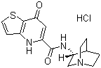 结构式 CAS# 194093-42-0, Pumosetrag 盐酸盐; 7-氧代-N-[3(R)-奎宁环基]-4,7-二氢噻吩并[3,2-b]吡啶-6-甲酰胺盐酸盐