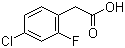 structure of CAS# 194240-75-0, 4-Chloro-2-fluorophenylacetic acid