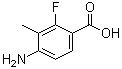结构式 CAS# 194804-84-7, 4-氨基-2-氟-3-甲基苯甲酸