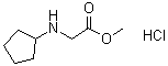 structure of CAS# 195877-46-4, N-Cyclopentylglycine methyl ester hydrochloride
