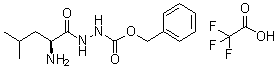 L-Leucine 2-carboxyhydrazide benzyl ester mono(trifluoroacetate) molecular structure (CAS 19635-96-2)