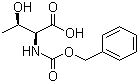 结构式 CAS# 19728-63-3, N-苄氧羰基-L-苏氨酸