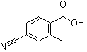 结构式 CAS# 1975-53-7, 4-氰基-2-甲基苯甲酸