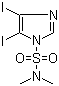 结构式 CAS# 198127-92-3, N,N-二甲基-4,5-二碘-1H-咪唑-1-磺酰胺
