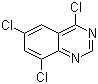 structure of CAS# 19815-21-5, 4,6,8-Trichloroquinazoline