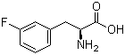 结构式 CAS# 19883-77-3, 3-氟-L-苯丙氨酸; L-3-氟苯丙氨酸