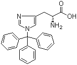 structure of CAS# 199119-46-5, 1-(Triphenylmethyl)-D-histidine