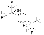 结构式 CAS# 1992-15-0, alpha,alpha,alpha',alpha'-四(三氟甲基)-1,4-苯二甲醇