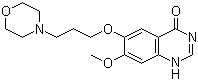 structure of CAS# 199327-61-2, 7-Methoxy-6-(3-morpholin-4-ylpropoxy)quinazolin-4(3H)-one