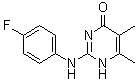 结构式 CAS# 199463-17-7, 2-[(4-氟苯基)氨基]-5,6-二甲基-4(1H)-嘧啶酮