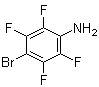 structure of CAS# 1998-66-9, 2,3,5,6-Tetrafluoro-4-bromoaniline;4-Bromo-2,3,5,6-tetrafluoroaniline; 4-Bromotetrafluoroaniline