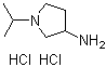 结构式 CAS# 19985-09-2, 3-氨基-1-异丙基吡咯烷二盐酸盐