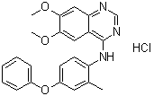 结构式 CAS# 2002381-31-7, 6,7-二甲氧基-N-(2-甲基-4-苯氧基苯基)-4-喹唑啉胺盐酸盐