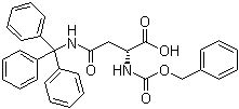 结构式 CAS# 200259-87-6, N2-[(苄氧基)羰基]-N-(三苯基甲基)-D-天冬氨酰胺