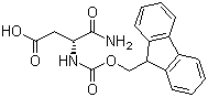 structure of CAS# 200335-41-7, Fmoc-D-aspartic acid-alpha-amide;Fmoc-D-Asp-NH2