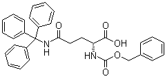 structure of CAS# 200625-96-3, N2-[(Phenylmethoxy)carbonyl]-N-(triphenylmethyl)-D-glutamine
