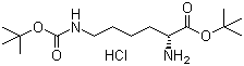 N'-Boc-D-lysine tert-butyl ester hydrochloride molecular structure (CAS 201007-86-5)