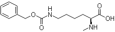 structure of CAS# 201016-22-0, N2-Methyl-N6-[(phenylmethoxy)carbonyl]-L-lysine