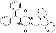 structure of CAS# 201484-50-6, Fmoc-3,3-diphenyl-L-alanine;N-(9-Fluorenylmethoxycarbonyl)-beta-phenyl-L-phenylalanine