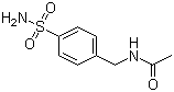 结构式 CAS# 2015-14-7, N-[4-(氨基磺酰基)苄基]乙酰胺