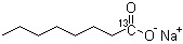 结构式 CAS# 201612-61-5, 辛酸钠(1-碳-13)