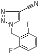 4-Cyano-1-(2,6-difluorobenzyl)-1H-1,2,3-triazole molecular structure (CAS 202003-06-3)