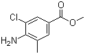 structure of CAS# 202146-16-5, 4-Amino-3-chloro-5-methylbenzoic acid methyl ester