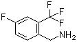 structure of CAS# 202522-22-3, 4-Fluoro-2-(trifluoromethyl)benzylamine;[[4-Fluoro-2-(trifluoromethyl)phenyl]methyl]amine; 1-[4-Fluoro-2-(trifluoromethyl)phenyl]methanamine