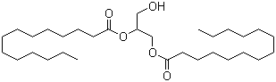结构式 CAS# 20255-94-1, 1,2-二肉豆蔻酸甘油酯
