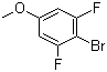 structure of CAS# 202865-61-0, 4-Bromo-3,5-difluoroanisole