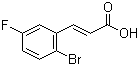 结构式 CAS# 202865-70-1, 3-(2-溴-5-氟苯基)-2-丙烯酸