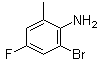 structure of CAS# 202865-77-8, 2-Bromo-4-fluoro-6-methylaniline