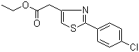 structure of CAS# 20287-70-1, Ethyl fenclozate;2-(4-Chlorophenyl)-4-thiazoleacetic acid ethyl ester