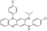 结构式 CAS# 2030-63-9, 氯苯吩嗪; N,5-二(4-氯苯基)-3,5-二氢-3-(异丙亚氨基)吩嗪-2-胺
