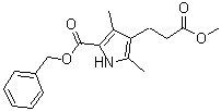 结构式 CAS# 20303-31-5, 5-[(苄氧基)羰基]-2,4-二甲基吡咯-3-丙酸甲酯