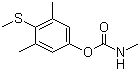 structure of CAS# 2032-65-7, Mercaptodimethur;3,5-Dimethyl-4-(methylthio)phenol methylcarbamate; 3,5-Dimethyl-4-(methylthio)phenyl methylcarbamate; Methylcarbamic acid 4-(methylthio)-3,5-xylyl ester