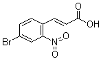 结构式 CAS# 20357-30-6, 3-(4-溴-2-硝基苯基)-2-丙烯酸