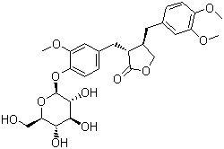 结构式 CAS# 20362-31-6, 牛蒡苷; 牛蒡子苷