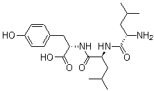 structure of CAS# 20368-24-5, L-Leucyl-L-leucyl-L-tyrosine;Leucylleucyltyrosine