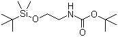 结构式 CAS# 203738-69-6, 2-叔丁基二甲基硅氧基乙基氨基甲酸叔丁酯