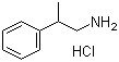 结构式 CAS# 20388-87-8, 2-苯基-1-丙胺盐酸盐