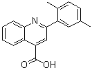 structure of CAS# 20389-07-5, 2-(2,5-Dimethylphenyl)-4-quinolinecarboxylic acid;2-(2,5-Xylyl)cinchoninic acid