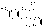 结构式 CAS# 204134-70-3, 9-(4-羟基苯基)-2-甲氧基-1H-萘嵌苯-1-酮