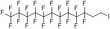 structure of CAS# 2043-54-1, 1,1,2,2-Tetrahydroperfluorododecyl iodide;1,1,1,2,2,3,3,4,4,5,5,6,6,7,7,8,8,9,9,10,10-henicosafluoro-12-iodododecane