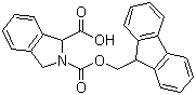 结构式 CAS# 204320-59-2, N-芴甲氧羰基-2,3-二氢-1H-异吲哚-1-羧酸