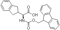 结构式 CAS# 205526-39-2, N-芴甲氧羰基-L-2-茚满甘氨酸
