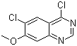 structure of CAS# 205584-69-6, 4,6-Dichloro-7-methoxyquinazoline